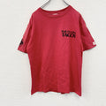 90s～　anvil　アンヴィル　半袖プリントTシャツ　TAGOS　モーターサイクル　フェード　ヴィンテージ　赤　レッド　Mサイズ