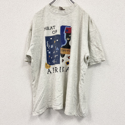 90s　Angelo Litrico　半袖プリントTシャツ　ヴィンテージ　白　ホワイト　XLサイズ
