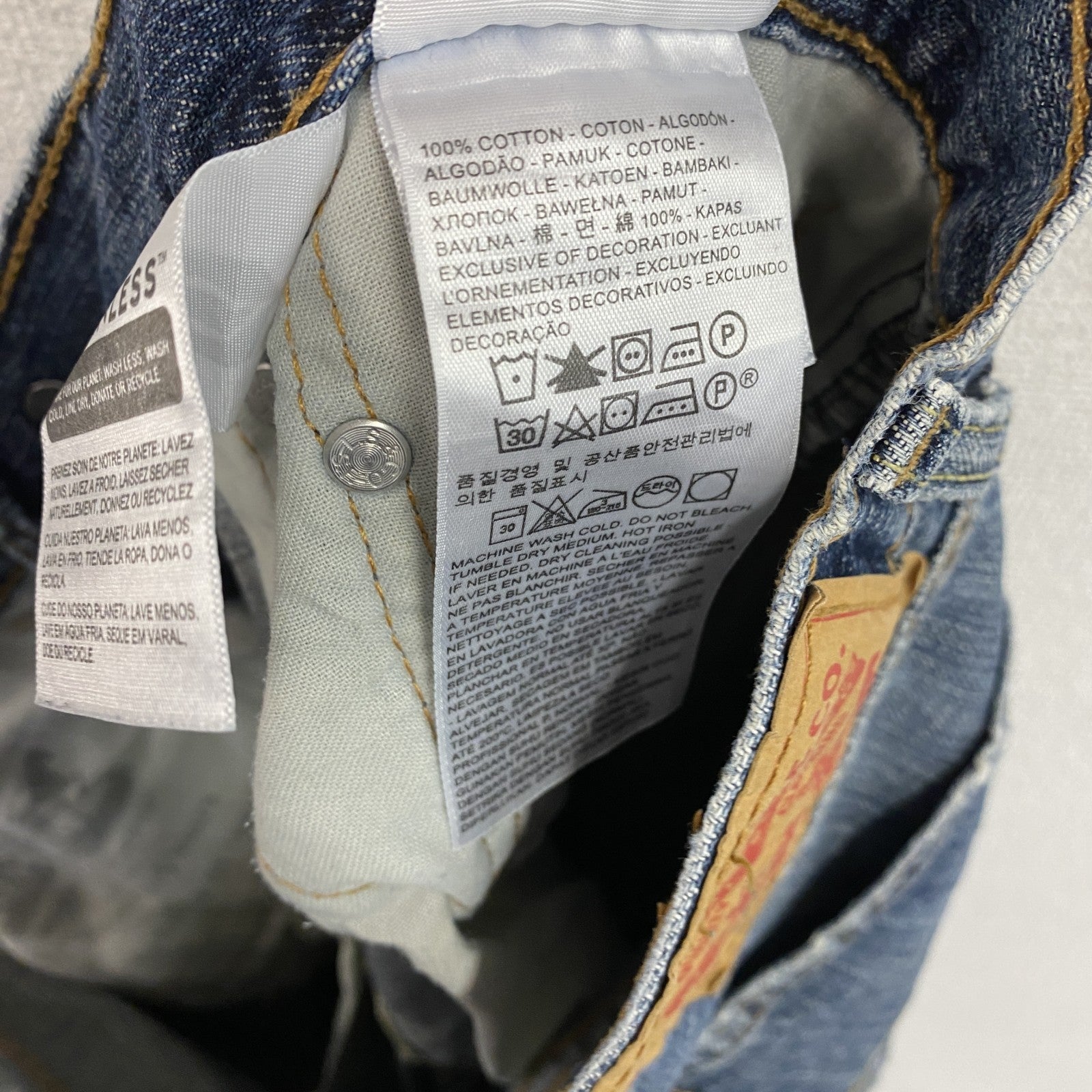 Levi's　リーバイス　559　デニムパンツジーンズ　ジップフライ　インディゴ　W34サイズ