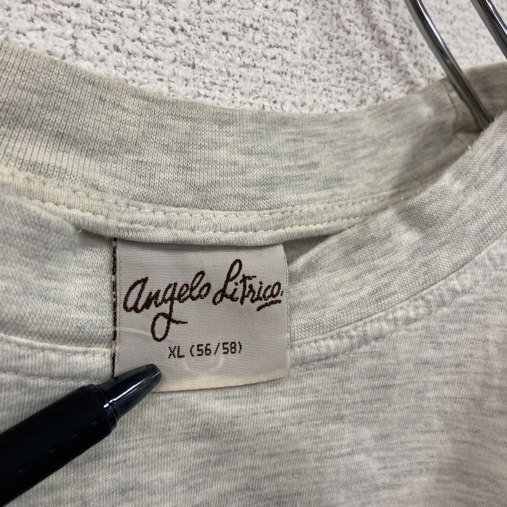 90s　Angelo Litrico　半袖プリントTシャツ　ヴィンテージ　白　ホワイト　XLサイズ