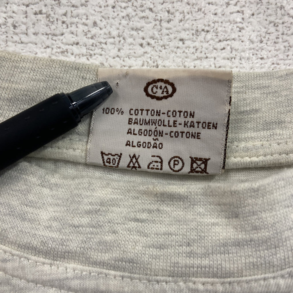 90s　Angelo Litrico　半袖プリントTシャツ　ヴィンテージ　白　ホワイト　XLサイズ