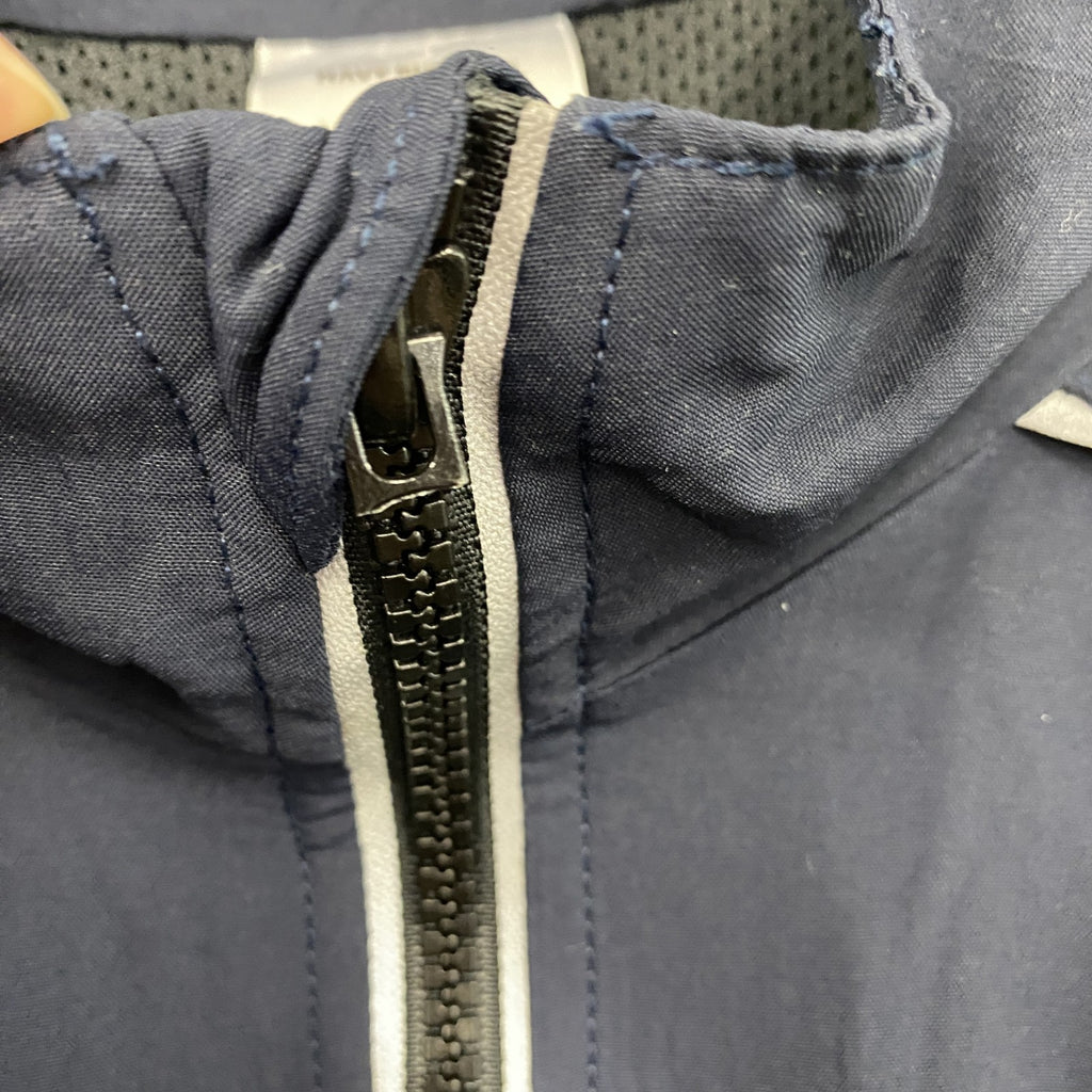00s　U.S.NAVY　RUNNING JACKET　ナイロンジャケット　ミリタリー　米軍　紺　ネイビー　Mサイズ
