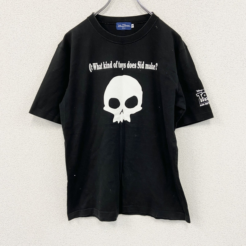 Disney RESORT　半袖プリントTシャツ　TOY STORY　シド・フィリップス　黒　ブラック　Mサイズ