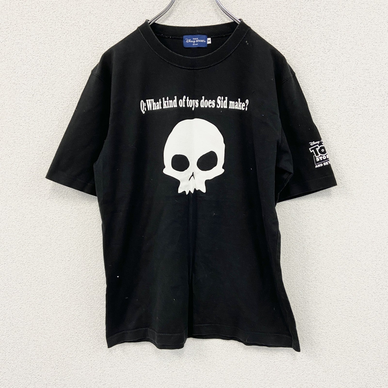 Disney RESORT　半袖プリントTシャツ　TOY STORY　シド・フィリップス　黒　ブラック　Mサイズ