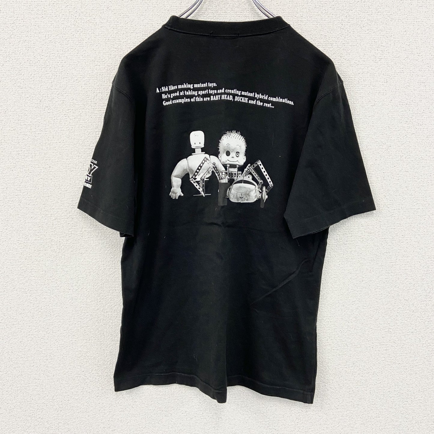 Disney RESORT　半袖プリントTシャツ　TOY STORY　シド・フィリップス　黒　ブラック　Mサイズ