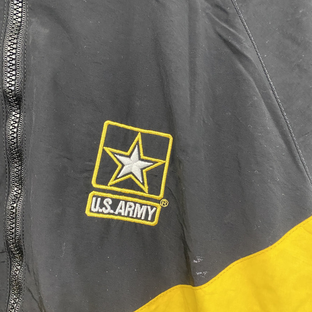 U.S.ARMY　米軍　トレーニングジャケット　ナイロンジャケット 　ミリタリー　黒　ブラック　XLサイズ