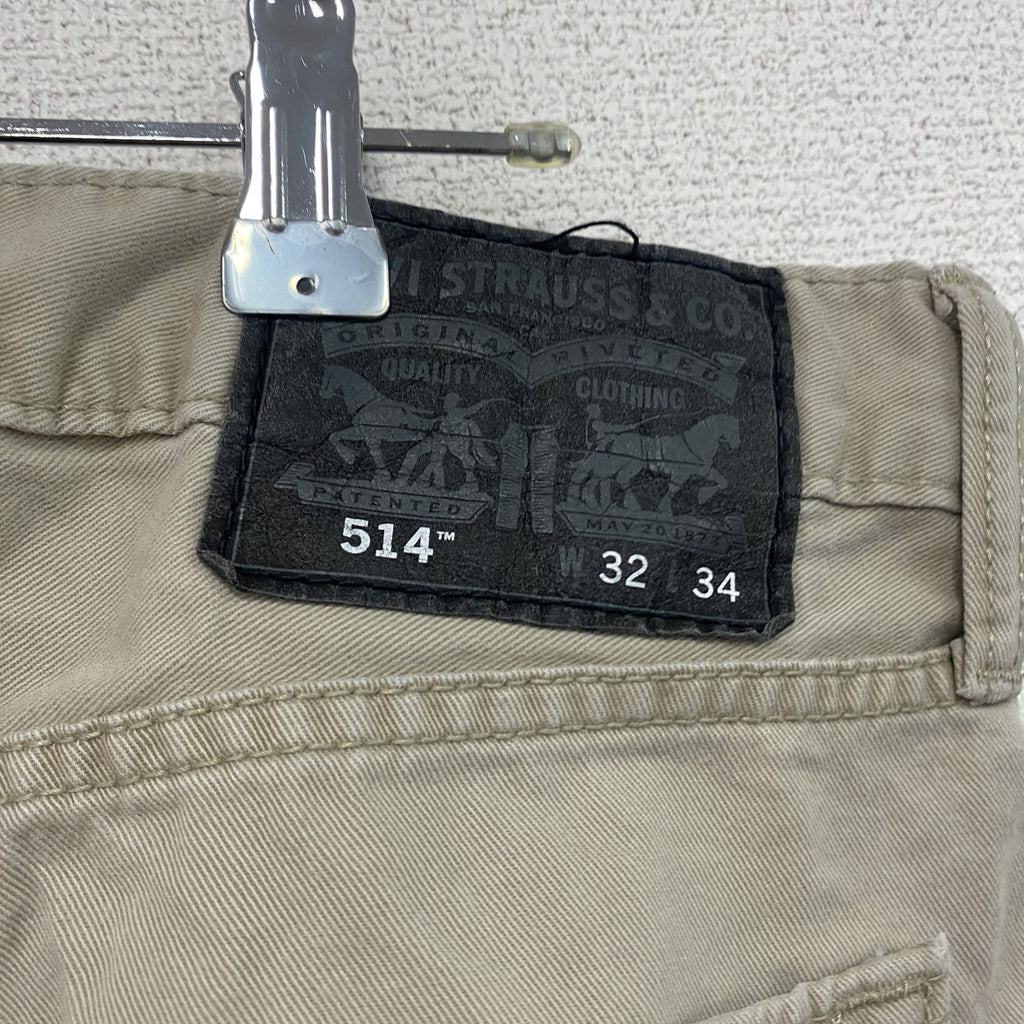 Levi’s　リーバイス　514　デニムパンツ/ジーンズ　ジップフライ　ベージュ　W32サイズ