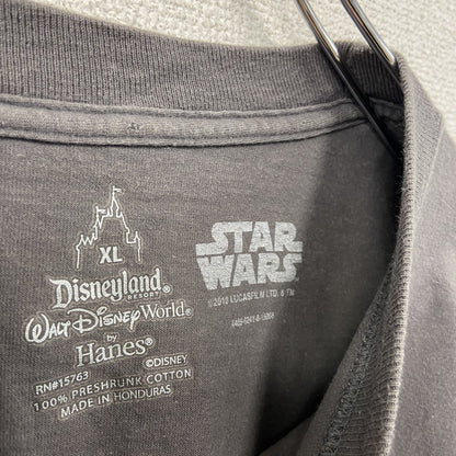 Disney land　Hanes　半袖プリントTシャツ　STAR WARS　スターウオーズ　ダークグレー　XLサイズ