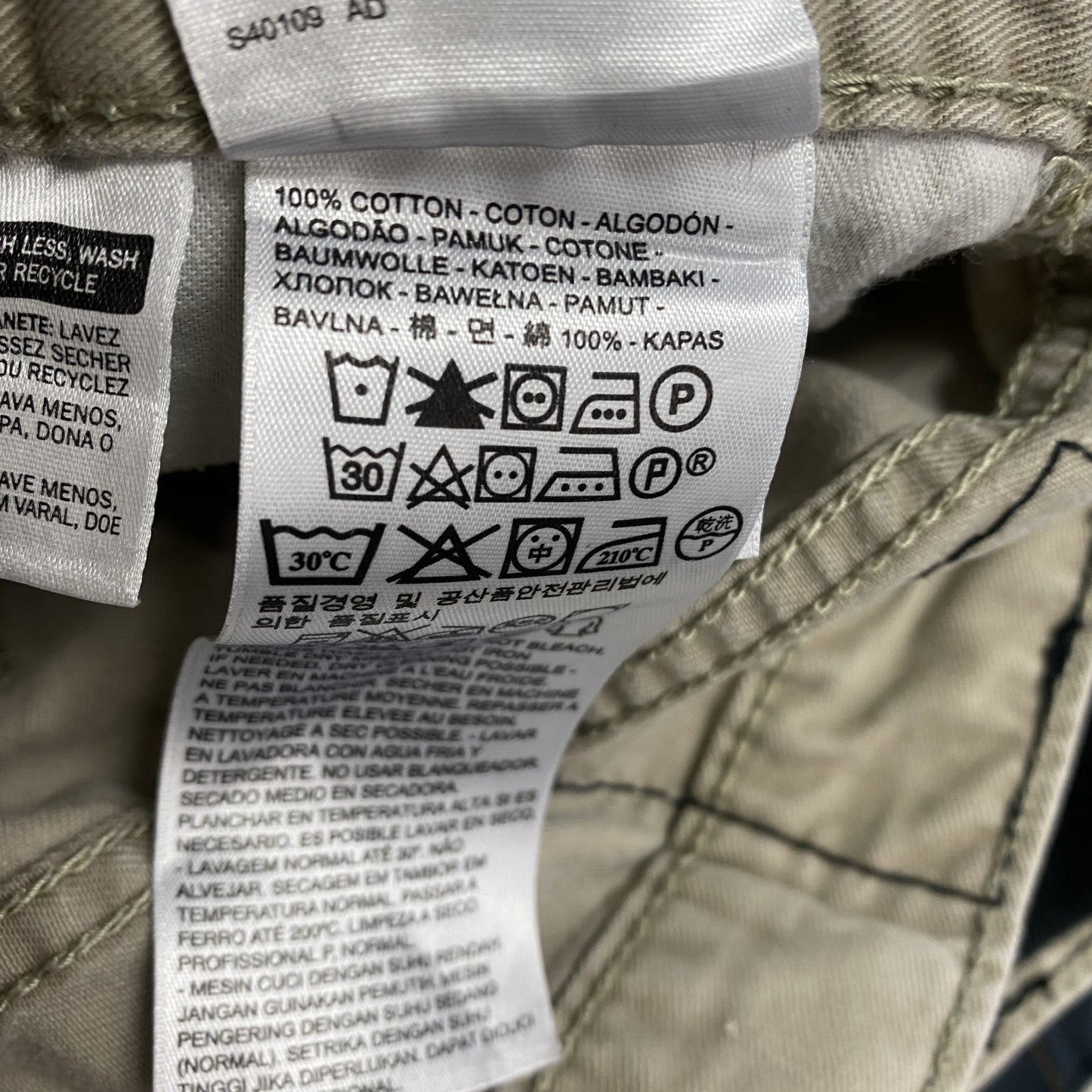 Levi’s　リーバイス　514　デニムパンツ/ジーンズ　ジップフライ　ベージュ　W32サイズ