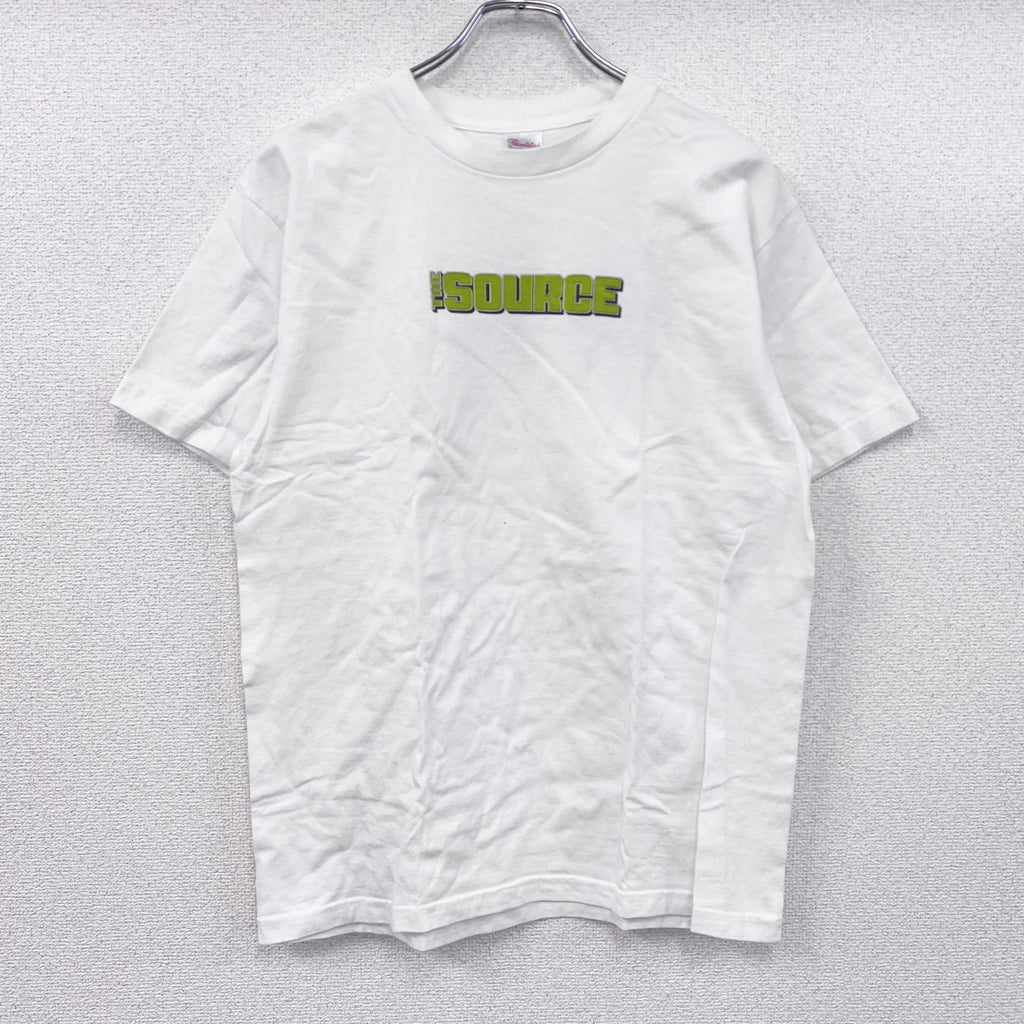 Printstar　THE SOURCE　半袖Tシャツ　ラップT　白　ホワイト　Lサイズ
