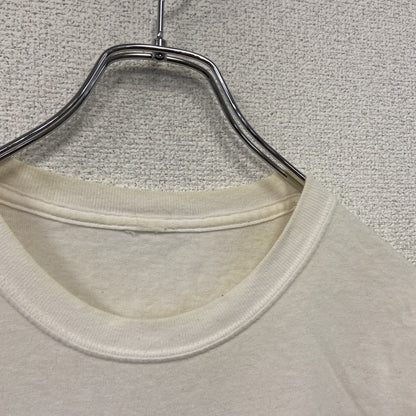 半袖プリントTシャツ　IN CASE OF EMERGENCY BREAK GLASS　避妊具　白　ホワイト