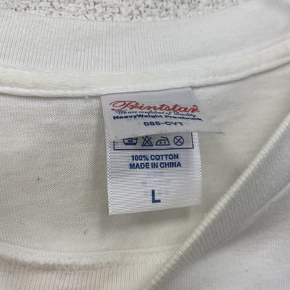 Printstar　THE SOURCE　半袖Tシャツ　ラップT　白　ホワイト　Lサイズ