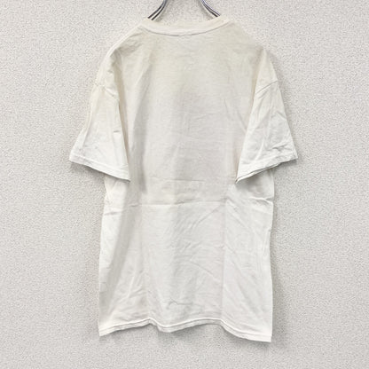 半袖プリントTシャツ　IN CASE OF EMERGENCY BREAK GLASS　避妊具　白　ホワイト