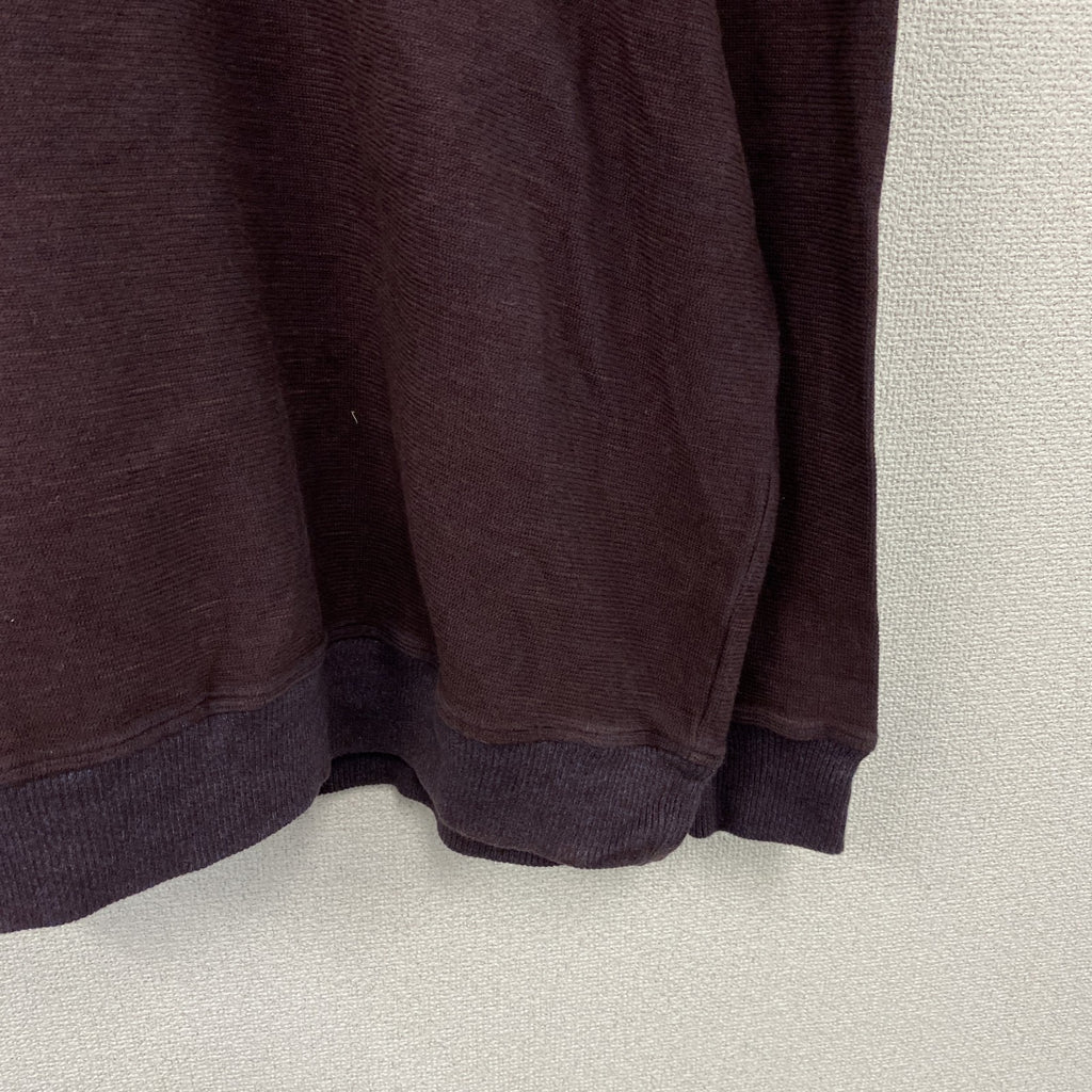 Tommy Bahama　トミーバハマ　ハーフボタンスウェット/トレーナー　スタンドカラー　ボルドー　Lサイズ