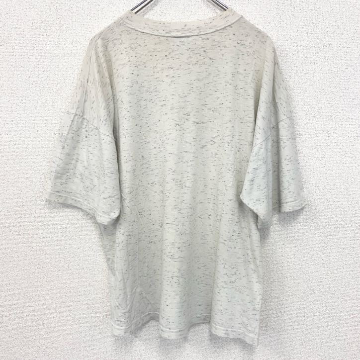 古着 used　CRAZY LIFE　半袖プリントTシャツ　クラシックカー　車　旧車　クルーネック　レトロデザイン　白　Lサイズ