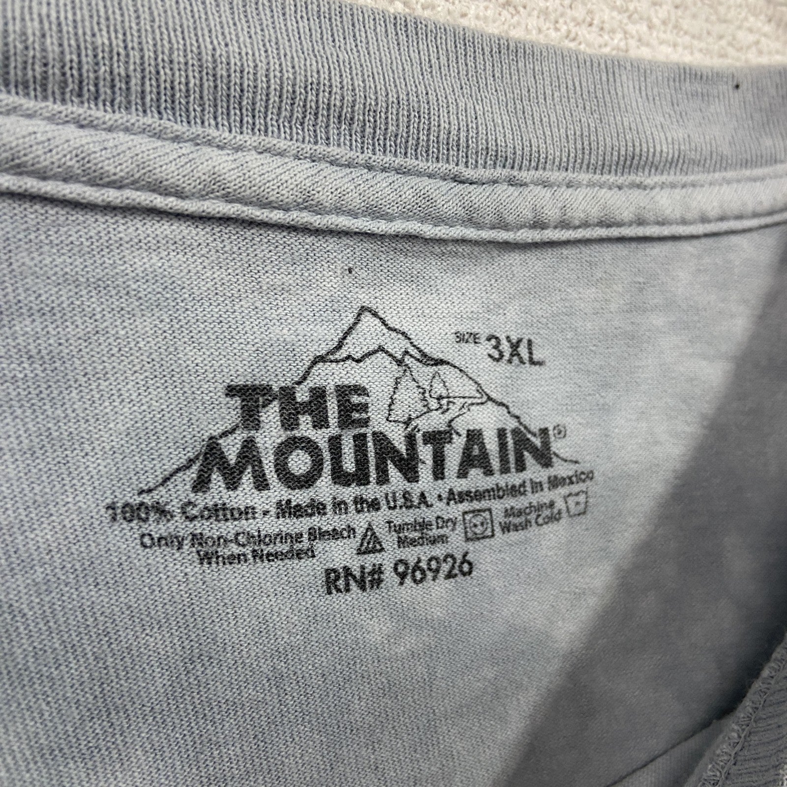 THE MOUNTAIN　ザマウンテン　半袖プリントTシャツ　タイダイ　ブルー　3XLサイズ