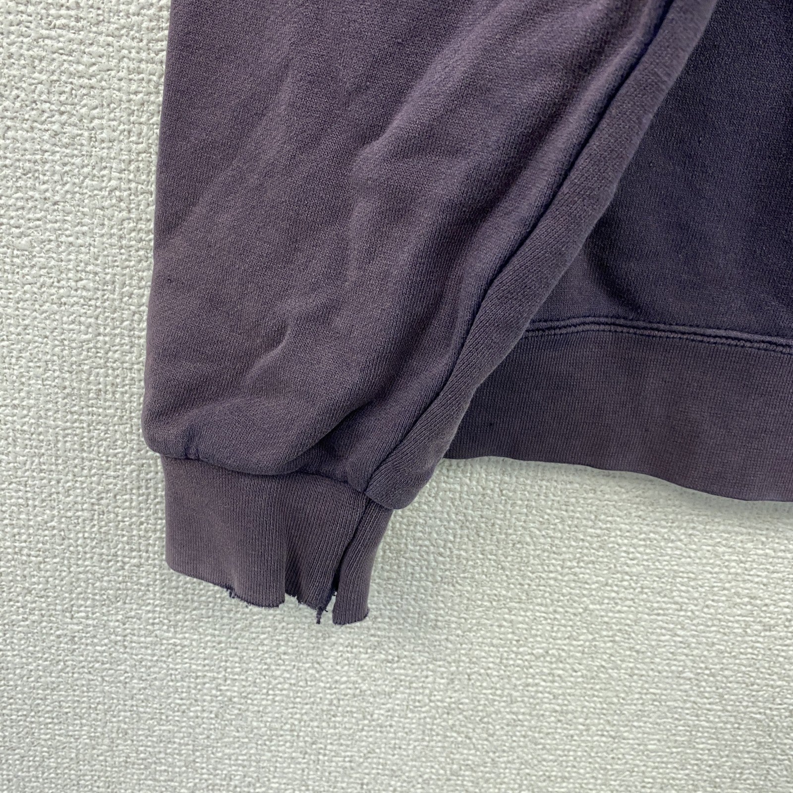 United Athle　スウェット/トレーナー　ダメージ加工　紫　パープル　Lサイズ