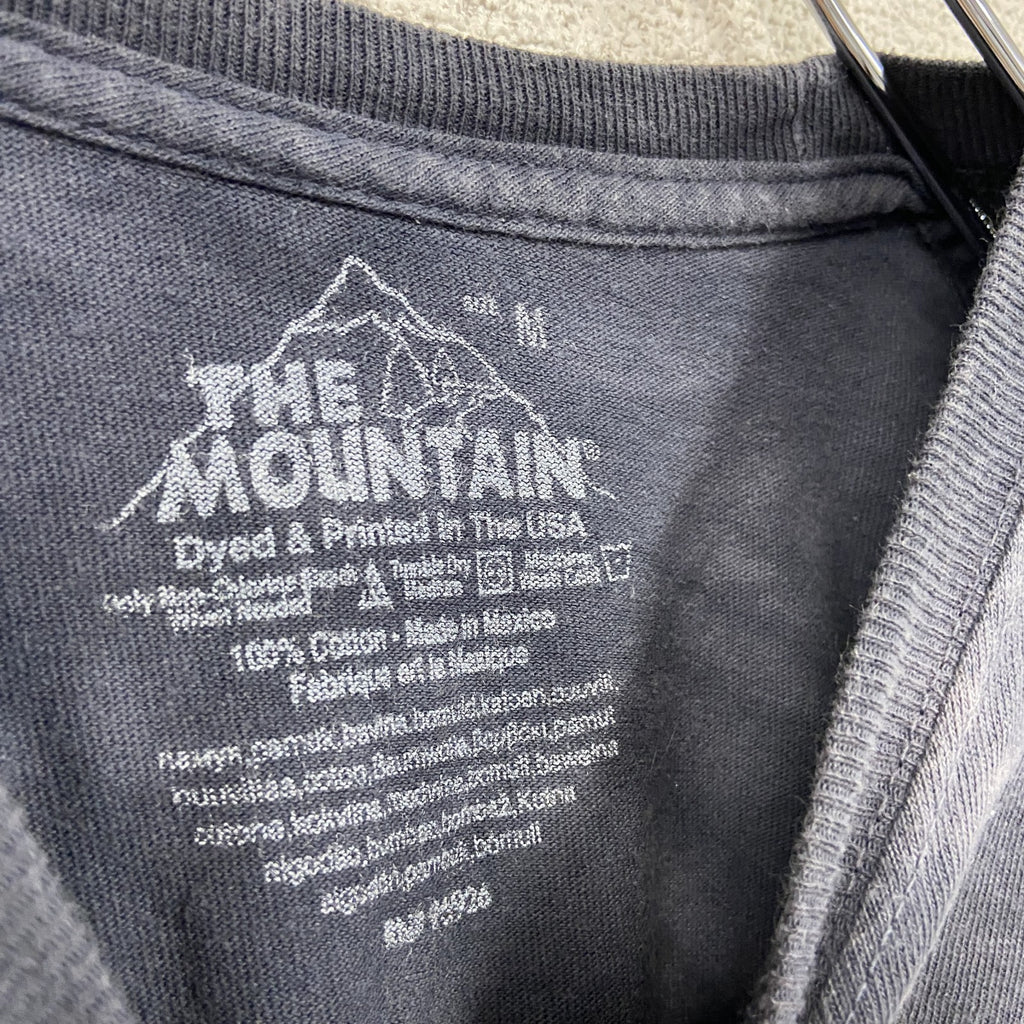THE MOUNTAIN　ザマウンテン　半袖プリントTシャツ　ドナルド トランプ　タイダイ　黒　Mサイズ