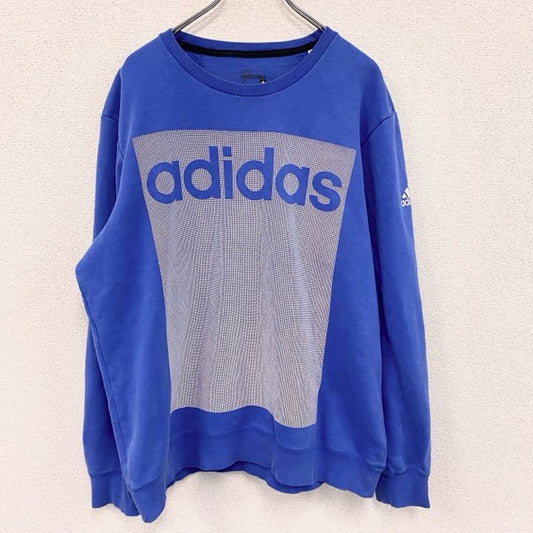 adidas　アディダス　スウェット/トレーナー　青　ブルー　XLサイズ