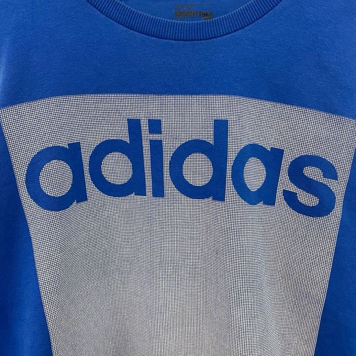 adidas　アディダス　スウェット/トレーナー　青　ブルー　XLサイズ