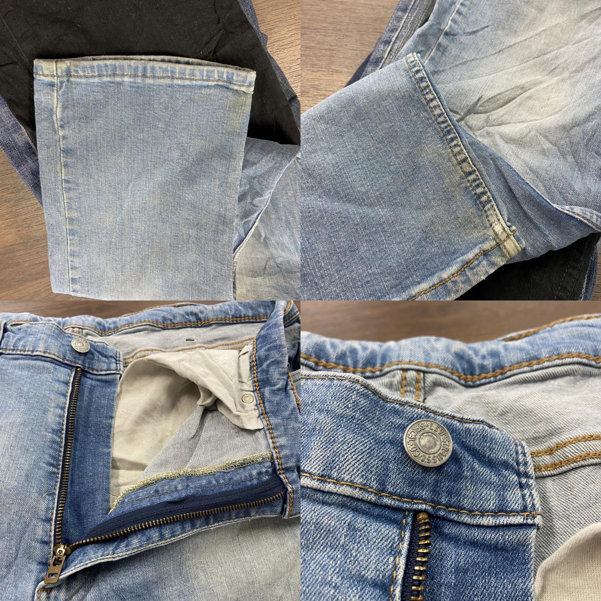 Levi’ｓ　リーバイス　514　デニムパンツ/ジーンズ　縦落ち　ジップフライ　インディゴ　W33サイズ