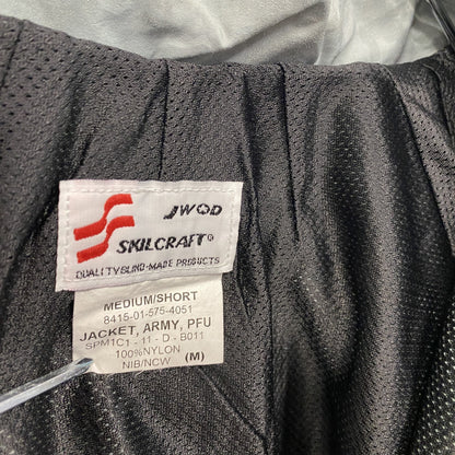 米軍　U.S．ARMY　トレーニングジャケット　ナイロンジャケット　デジタルカモ　灰色　グレー　Mサイズ