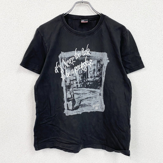 Quiksilver　クイックシルバー　半袖プリントTシャツ　黒　ブラック　XLサイズ　