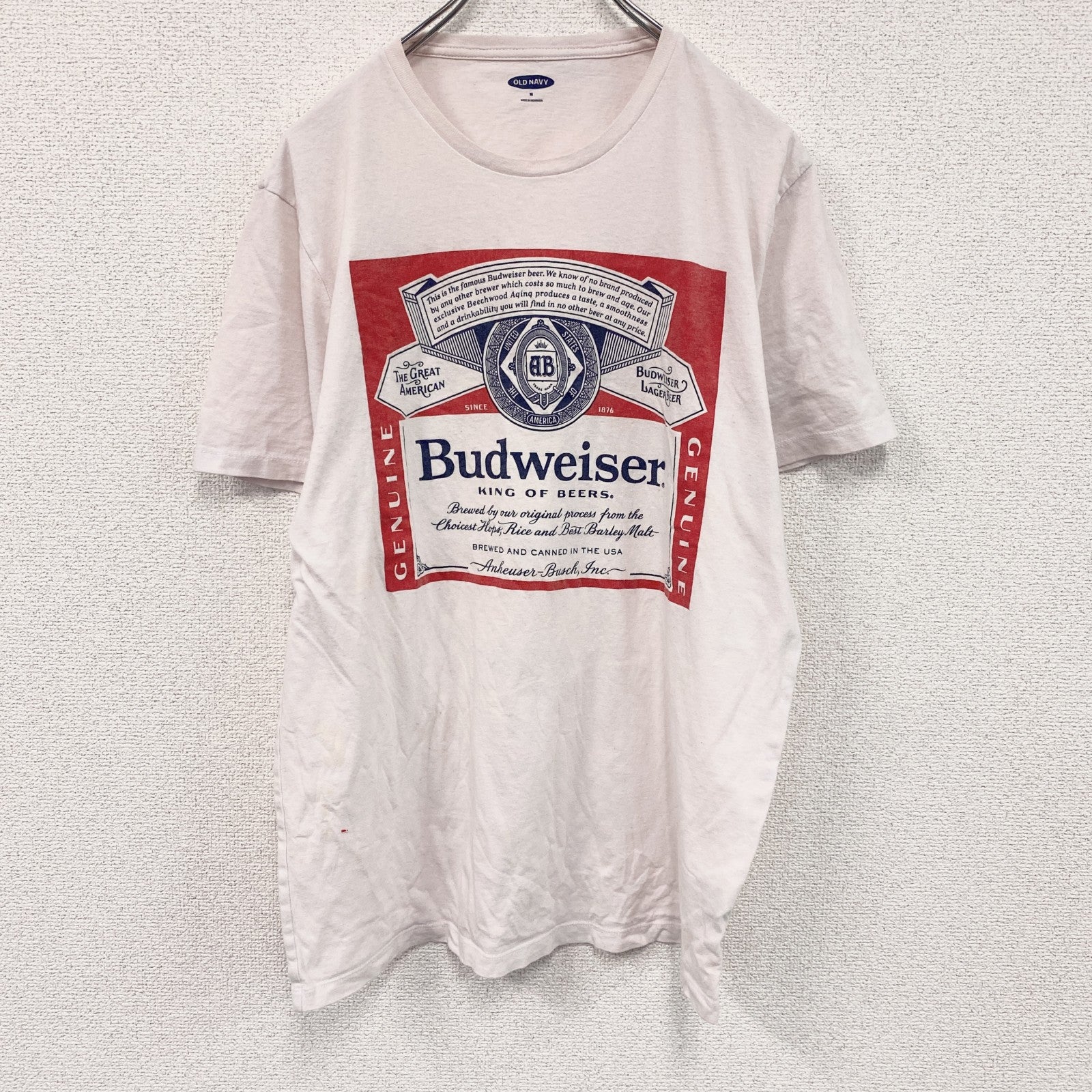 OLD NAVY Budweiser バドワイザー 半袖プリントTシャツ 企業T