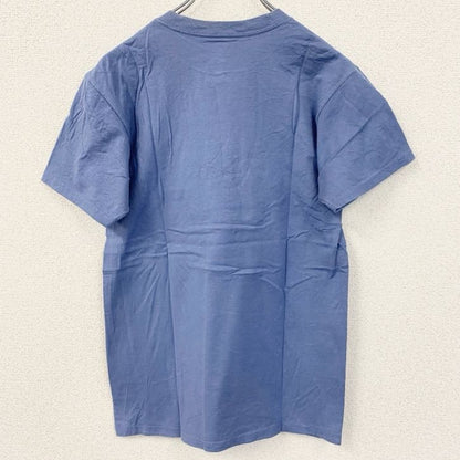 古着 used　Hanes　ヘインズ　半袖プリントTシャツ　ミッキーマウス　ディズニーランド　レトロ　ブルー　青　Sサイズ