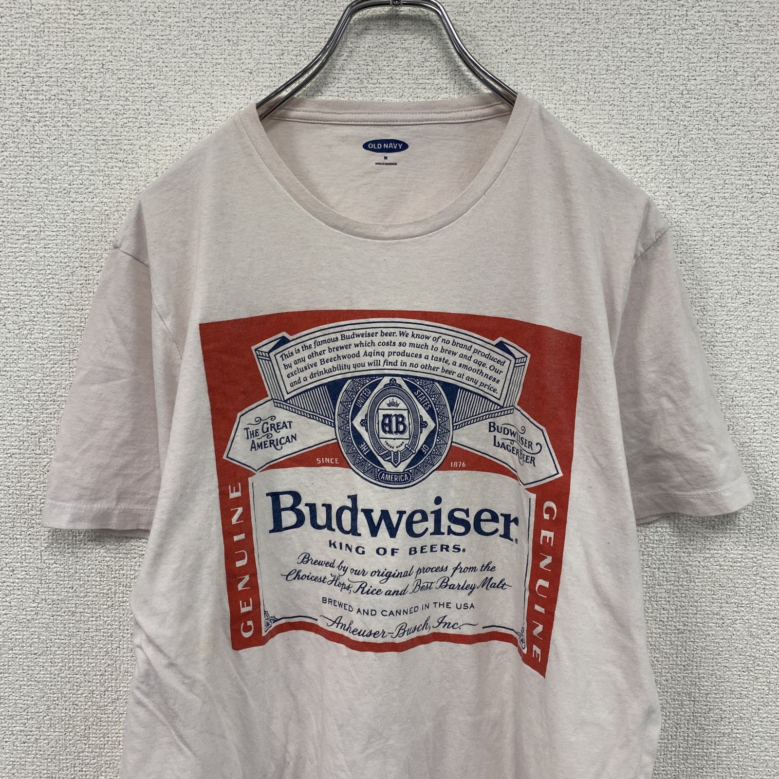 Budweiser/半袖シャツ/Ｍ/コットン OLD NAVY Budweiser バドワイザー 半袖プリントTシャツ 企業T