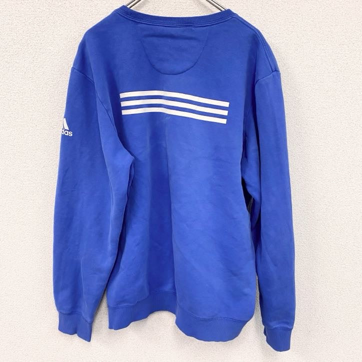 adidas　アディダス　スウェット/トレーナー　青　ブルー　XLサイズ