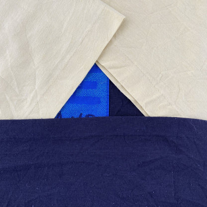 古着 used　半袖切り替えデザインTシャツ　SURFING　サーフィン　黒　青　黄色　シングルステッチ　90s　春夏服　Lサイズ