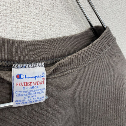 90s　Champion　チャンピオン　リバースウィーブ　スウェット/トレーナー　刺繍タグ　ダークグレー　XLサイズ