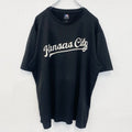 古着　used　GENUINE MERCHANDISE　ジェニュイン マーチャンダイズ　半袖プリントTシャツ　カンザスシティ　黒
