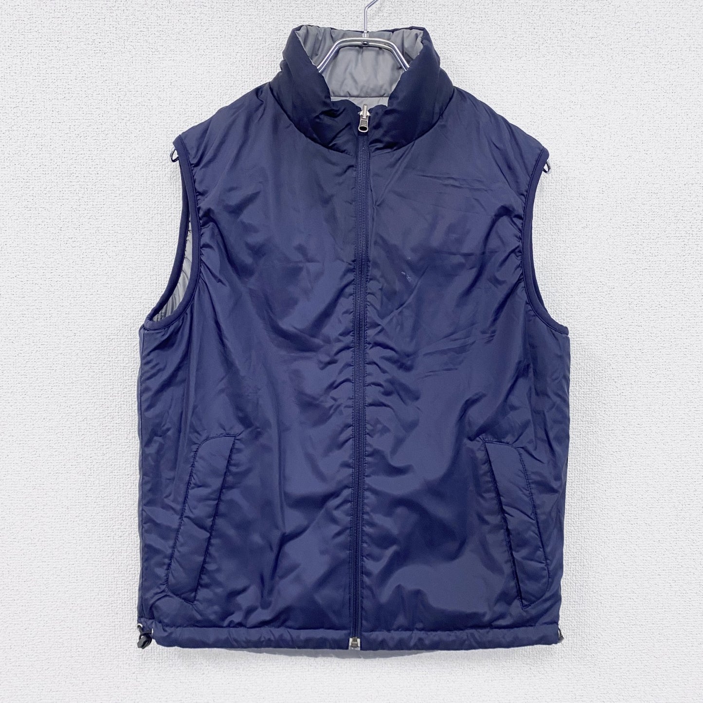 UNIQLO　ユニクロ　ベスト　リバーシブル　紺　ネイビー　Mサイズ