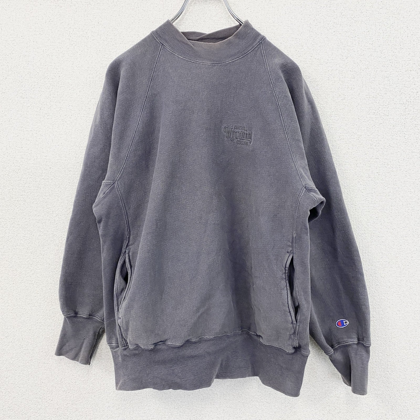 90s　Champion　チャンピオン　リバースウィーブ　スウェット/トレーナー　刺繍タグ　ダークグレー　Lサイズ