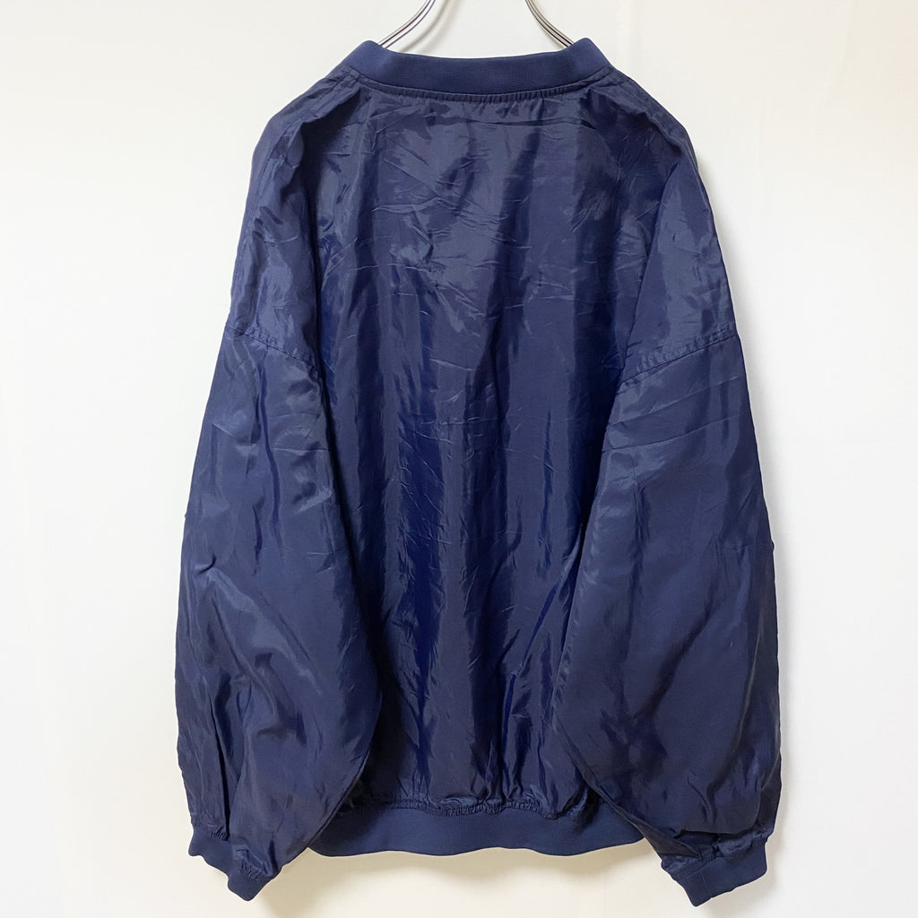 古着 used　FRUIT OF THE LOOM　長袖ナイロンプリントプルオーバー　Vネック　VIRGINIA　Lサイズ