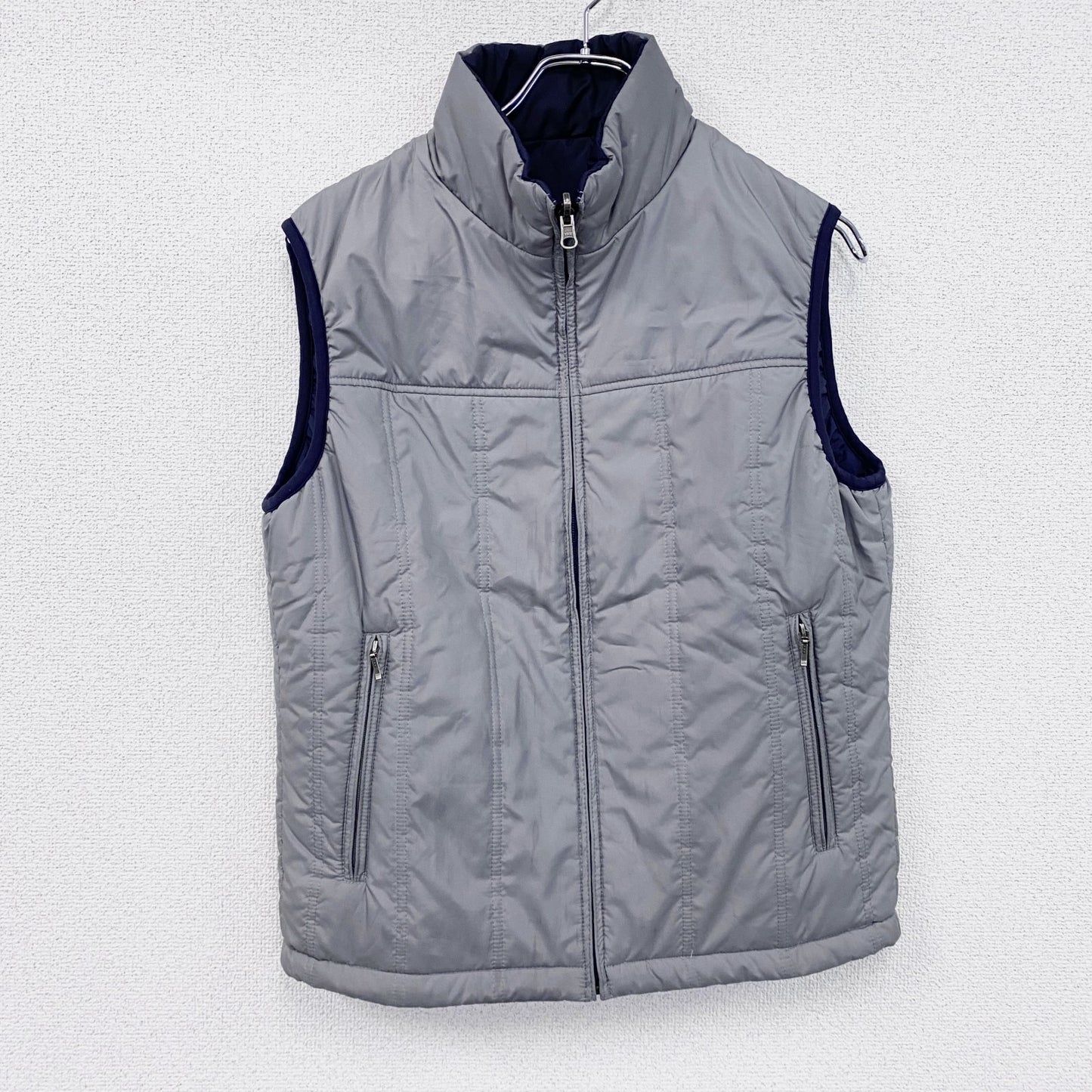 UNIQLO　ユニクロ　ベスト　リバーシブル　紺　ネイビー　Mサイズ