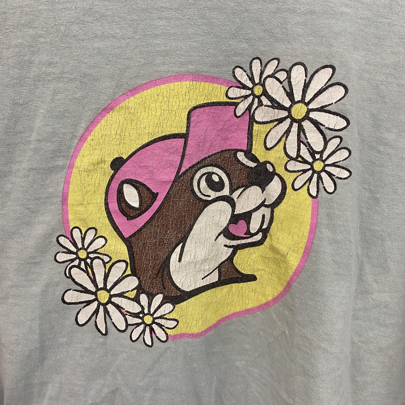 BUC-EES　バッキーズ　半袖プリントTシャツ　企業T　ミントグリーン　XLサイズ