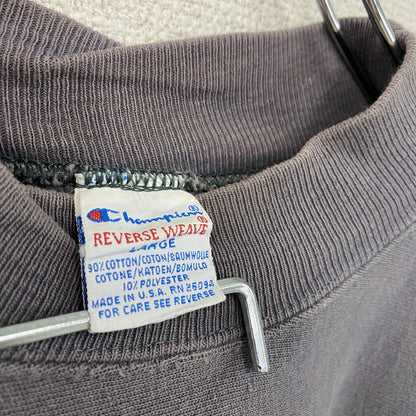 90s　Champion　チャンピオン　リバースウィーブ　スウェット/トレーナー　刺繍タグ　ダークグレー　Lサイズ