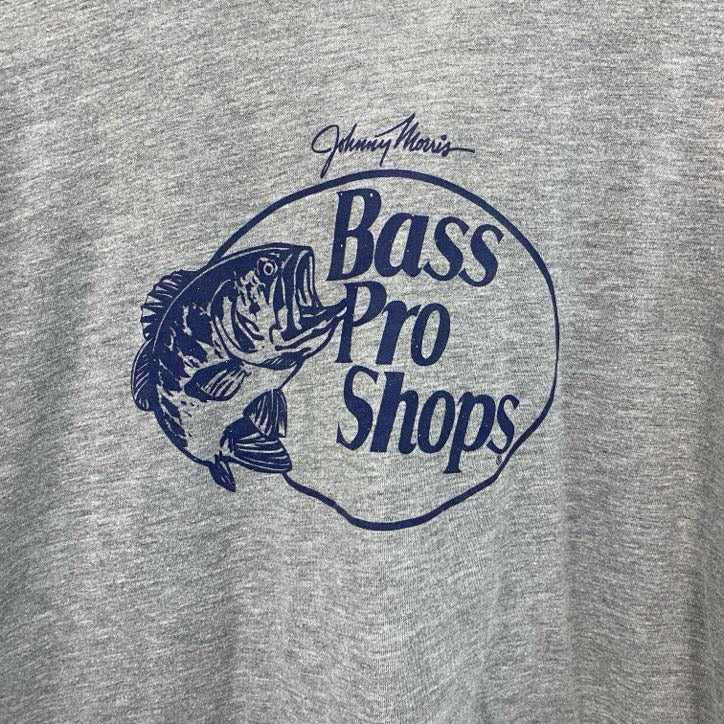 Bass Pro Shops　半袖プリントTシャツ　企業T　灰色　グレー　Lサイズ