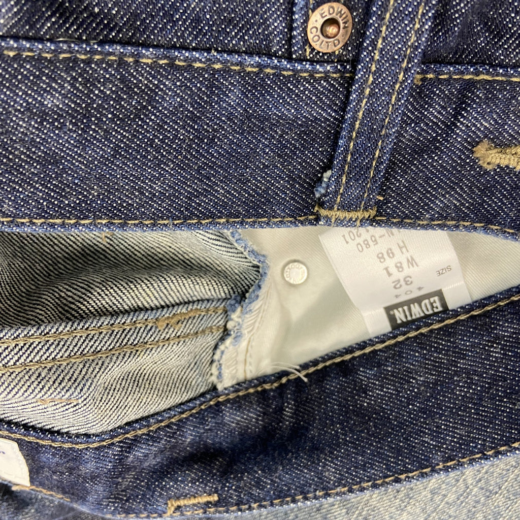 EDWIN　エドウィン　404　デニムパンツ/ジーンズ　ジップフライ　インディゴ　W32サイズ