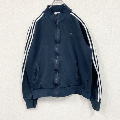 adidas　アディダス　フルジップスウェットジャケット/トレーナー　紺　ネイビー　Lサイズ