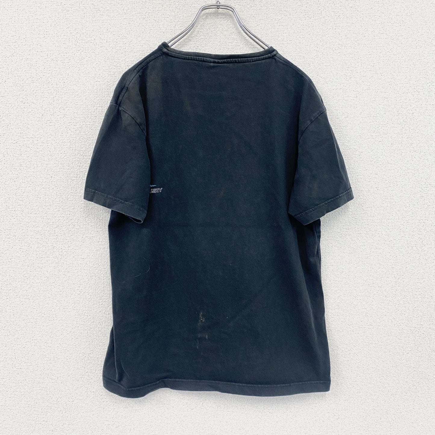 RUSTY　ラスティ　半袖プリントTシャツ　サーフィン　サーファー　デカロゴ　両面プリント　黒　ブラック　Lサイズ