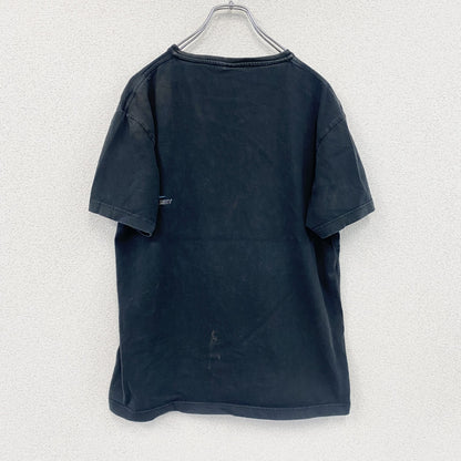 RUSTY　ラスティ　半袖プリントTシャツ　サーフィン　サーファー　デカロゴ　両面プリント　黒　ブラック　Lサイズ