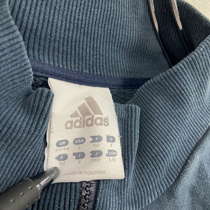 adidas　アディダス　フルジップスウェットジャケット/トレーナー　紺　ネイビー　Lサイズ