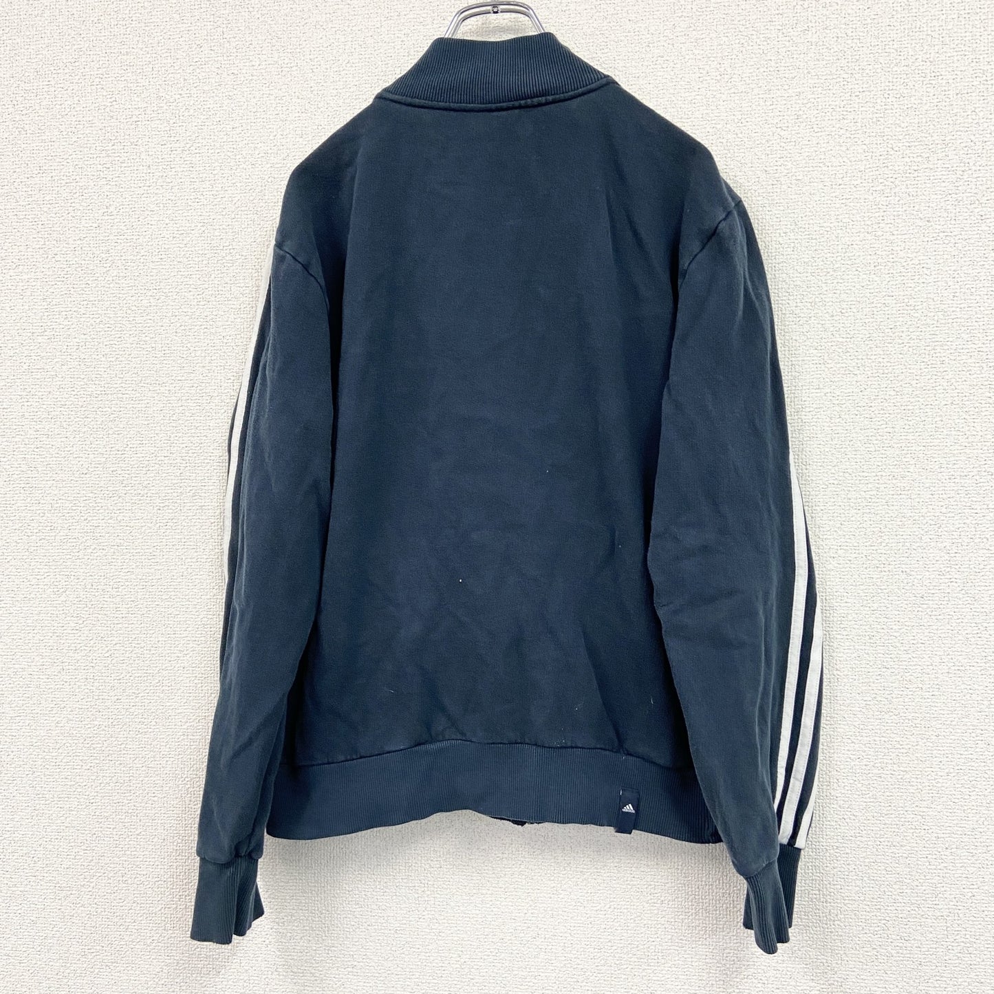 adidas　アディダス　フルジップスウェットジャケット/トレーナー　紺　ネイビー　Lサイズ
