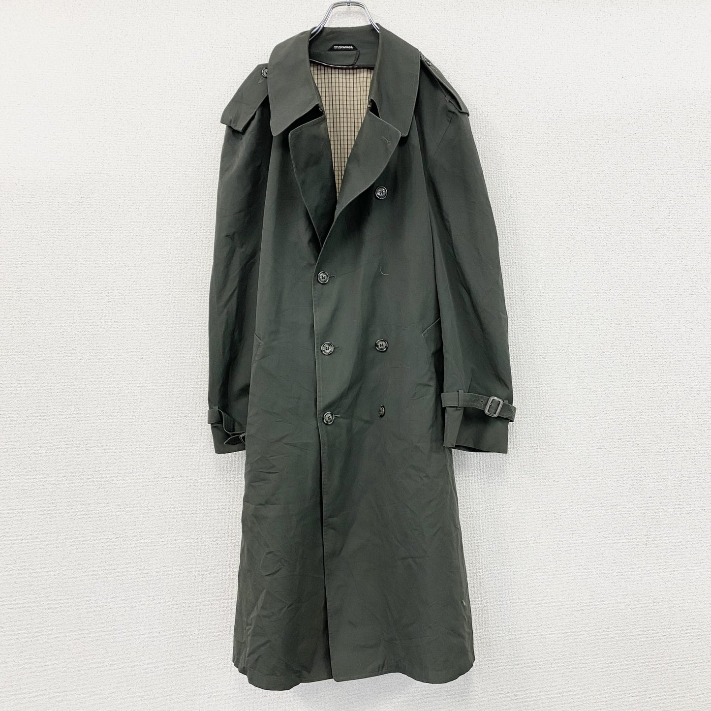 LONDON FOG　ロンドンフォグ　トレンチコート　ダブルブレスト　カーキ　42T/Lサイズ