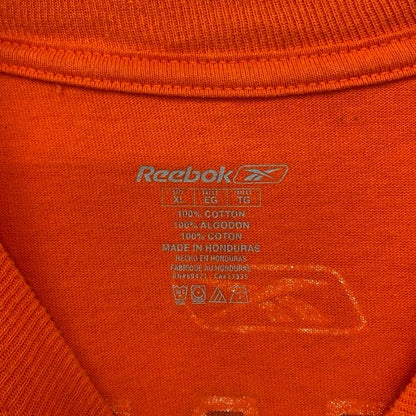古着　used　Reebok　リーボック　半袖プリントTシャツ　NHL　フィラデルフィア・フライヤーズ　オレンジ　XLサイズ