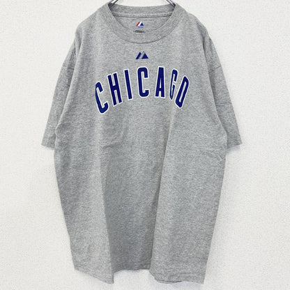古着　used　Majestic Athletic　半袖スポーツTシャツ　ビッグT　ラミレス　シカゴ・カブス　グレー　XLサイズ